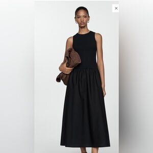 Black Drop Waist Mango Dress🖤